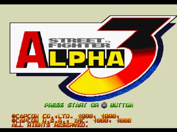 Street Fighter Alpha 3 (US) screen shot title